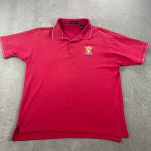VMI Class of 92 Mens Large Red UltraClub Polo Shirt Pima Cotton